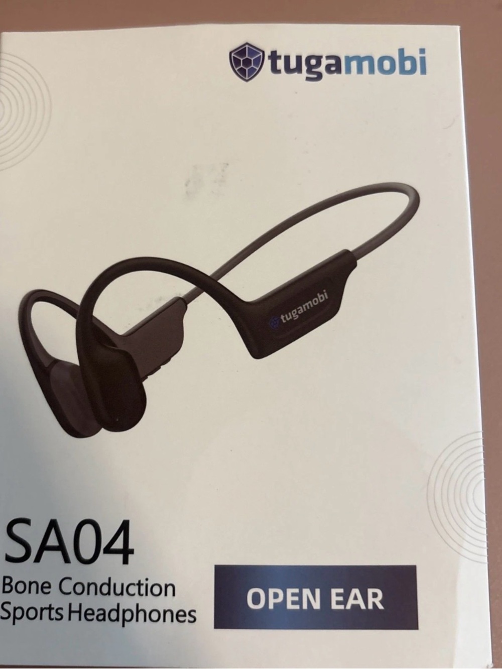 tugamobi SA04 Bone Conduction Open Ear Sports Headphones Black